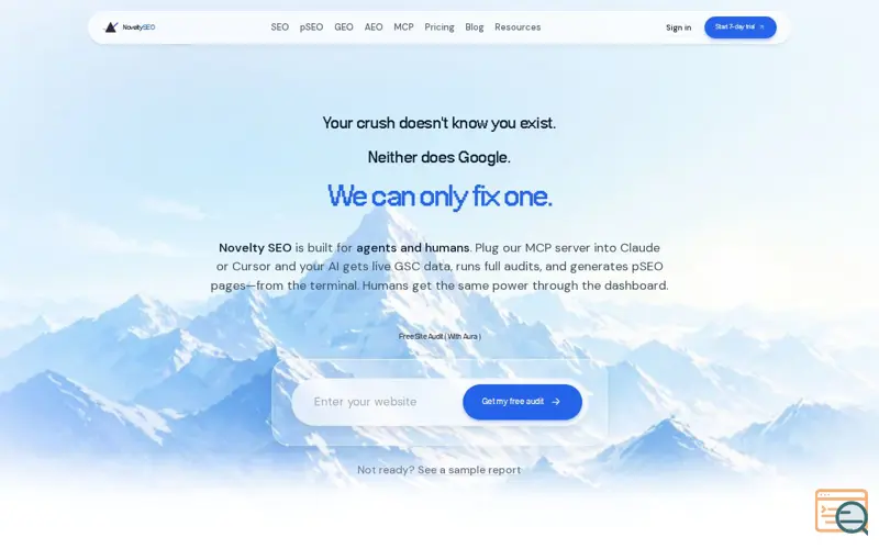 Screenshot of Novelty SEO