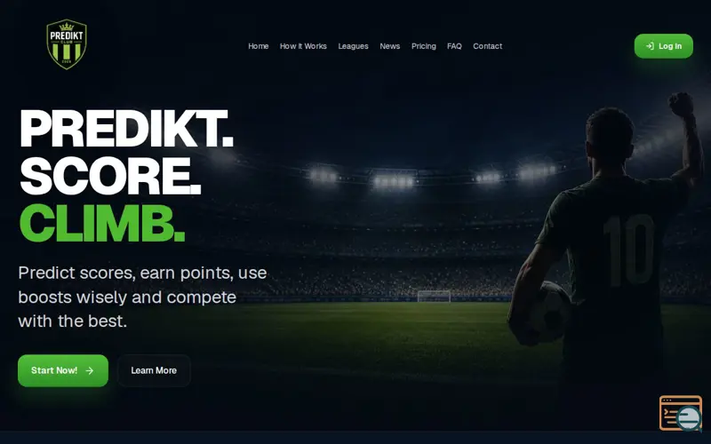 Screenshot of PREDIKT.CLUB