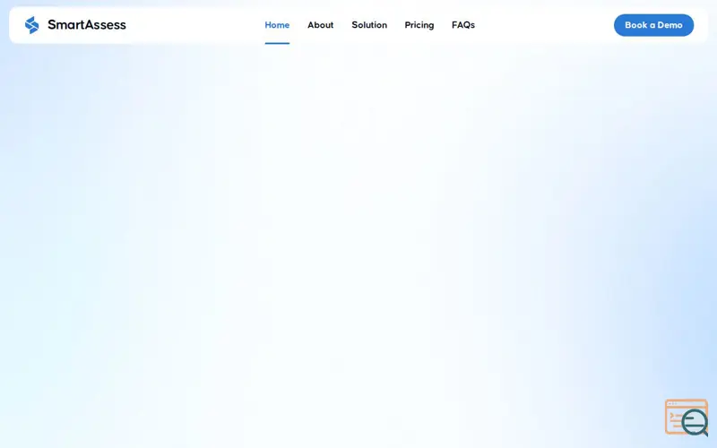Screenshot of SmartAssess