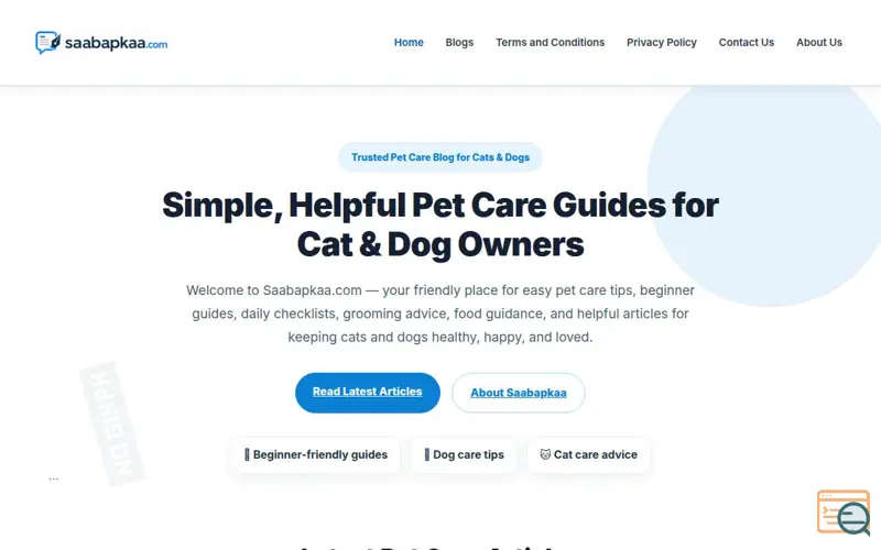 Screenshot of saabapkaa.com