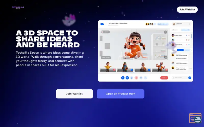 Screenshot of Techzilla Space