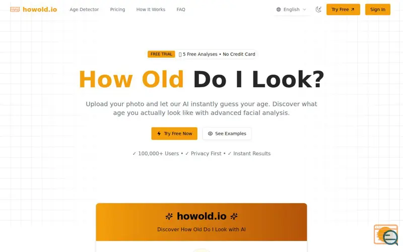 Screenshot of How Old Do I Look?