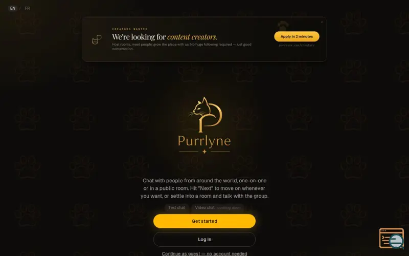 Screenshot of Purrlyne