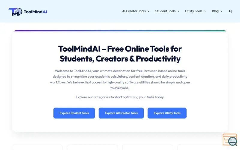 Screenshot of ToolMindAI
