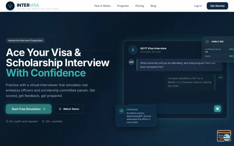 Screenshot of Intervixa
