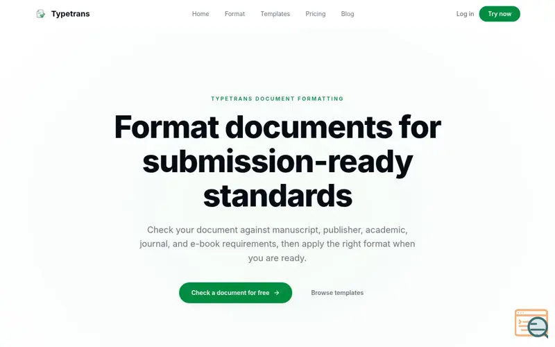 Screenshot of Typetrans
