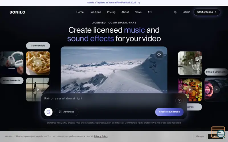 Screenshot of Sonilo, a launch using Defold Asset Portal