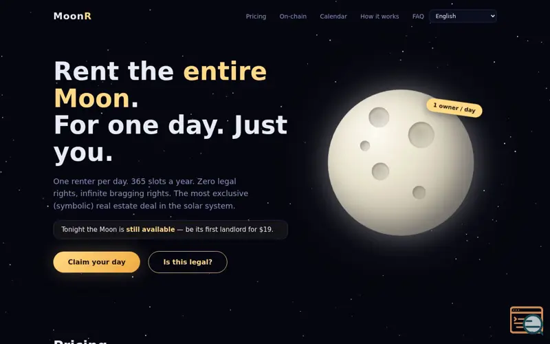 Screenshot of MoonR