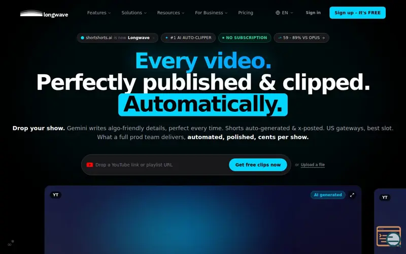 Screenshot of Longwave