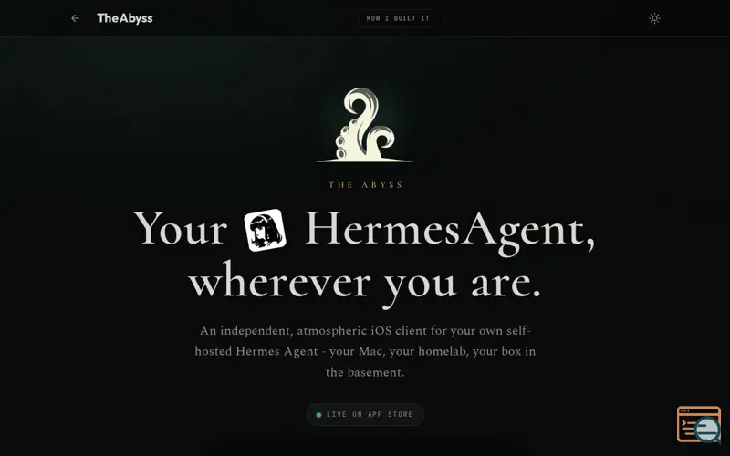 Screenshot of The Abyss - Hermes Agent Client