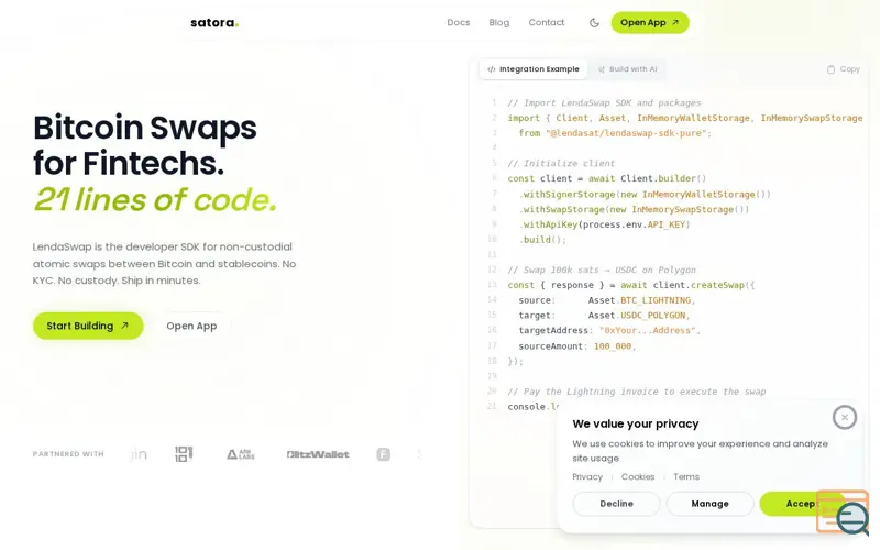 Screenshot of Satora