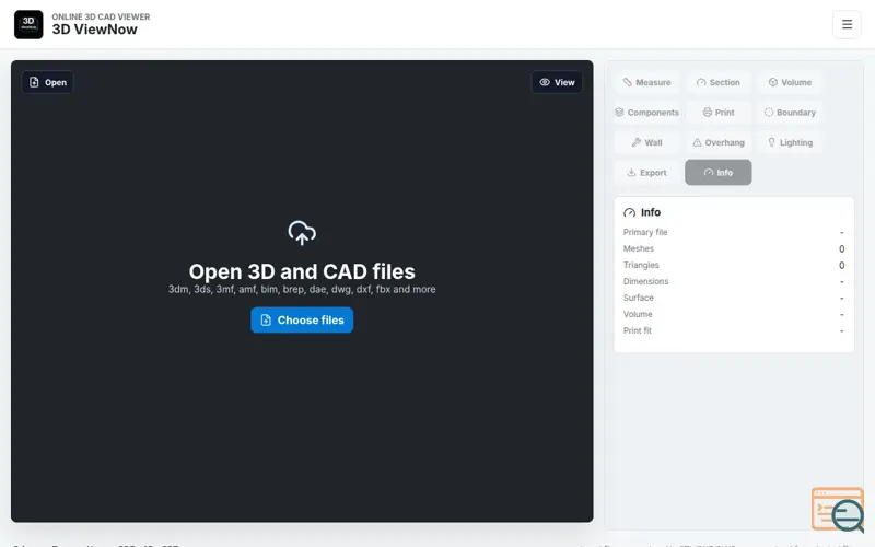 Screenshot of 3D ViewNow