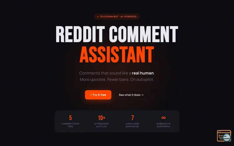 Screenshot of Reddit Assistant EN