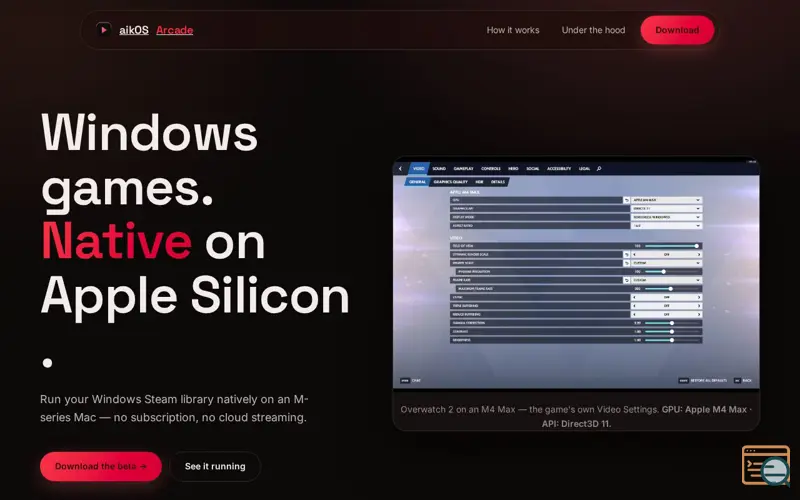 Screenshot of WinMac Arcade Native