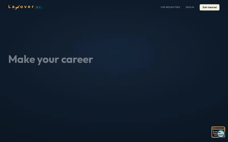 Screenshot of Layover