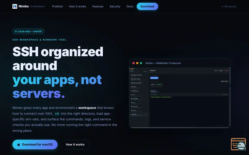 Screenshot of Nimbo