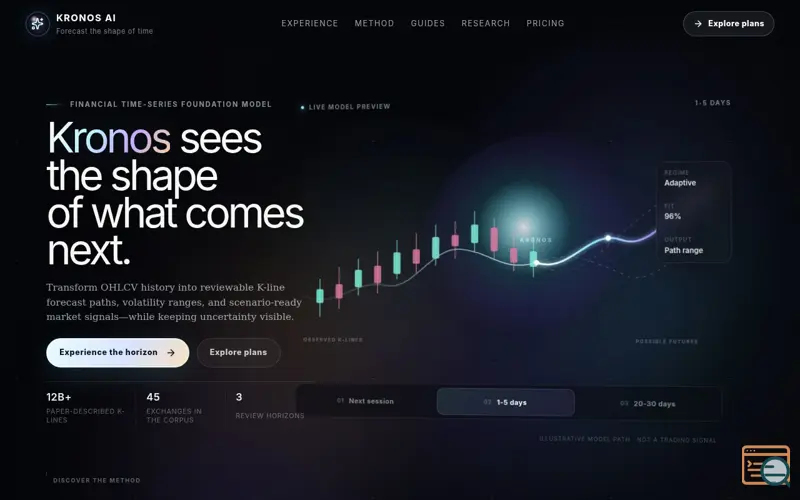 Screenshot of Kronos AI