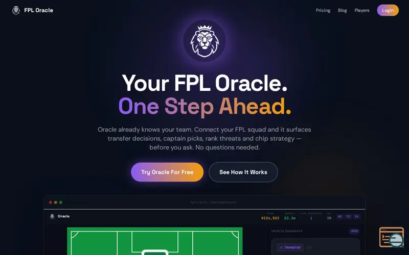 Screenshot of FPL Oracle