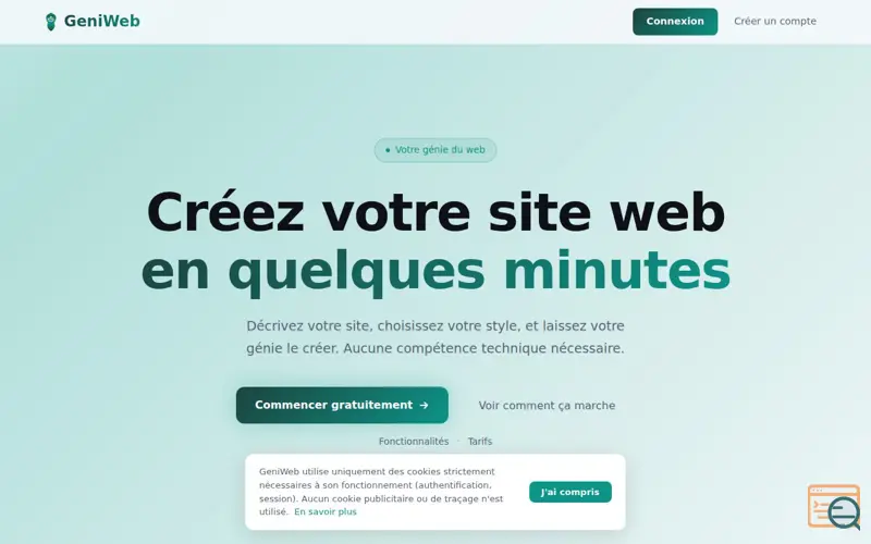 Screenshot of GeniWeb