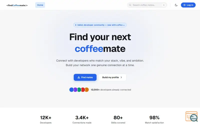 Screenshot of findcoffemate
