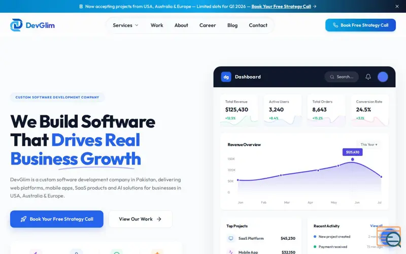 Screenshot of DevGlim