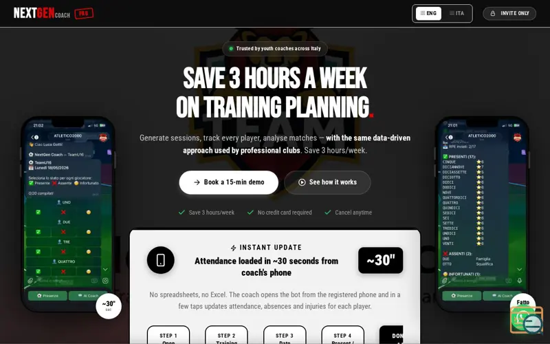 Screenshot of NextGen Coach