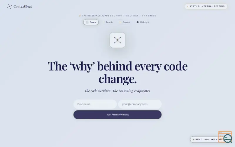 Screenshot of ContextBeat