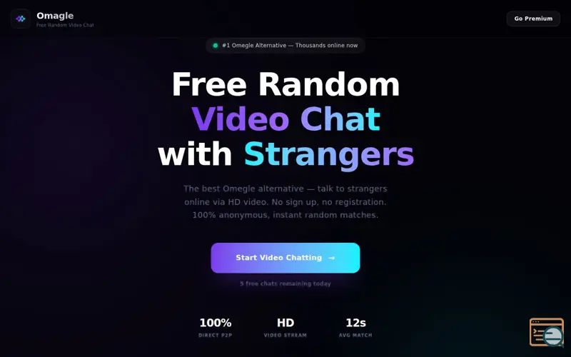 Screenshot of Omagle