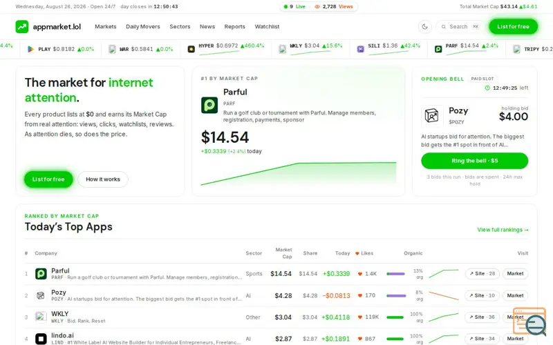 Screenshot of appmarket.lol
