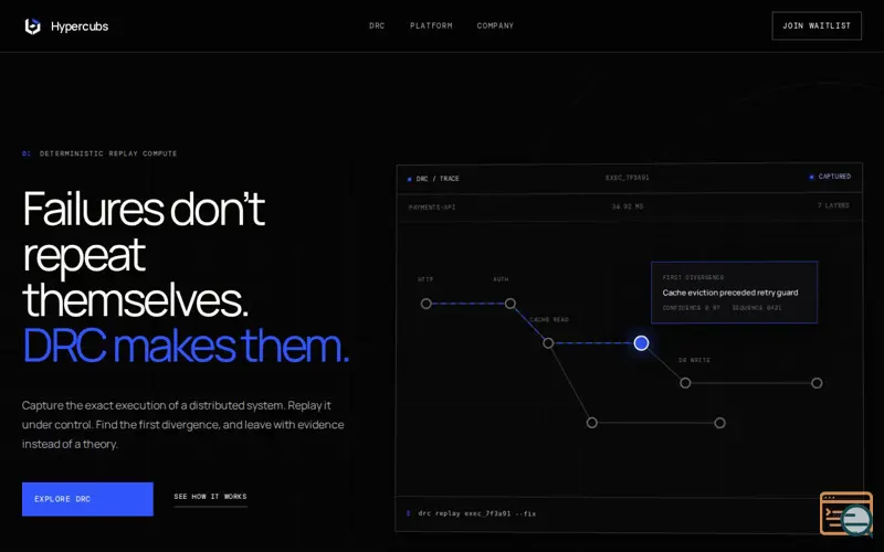 Screenshot of Hypercubs | Infrastructure for certainty