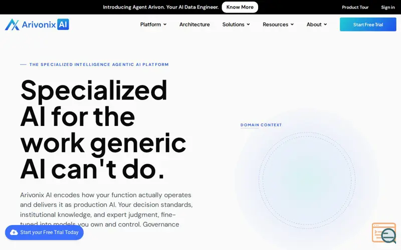Screenshot of Arivonix AI