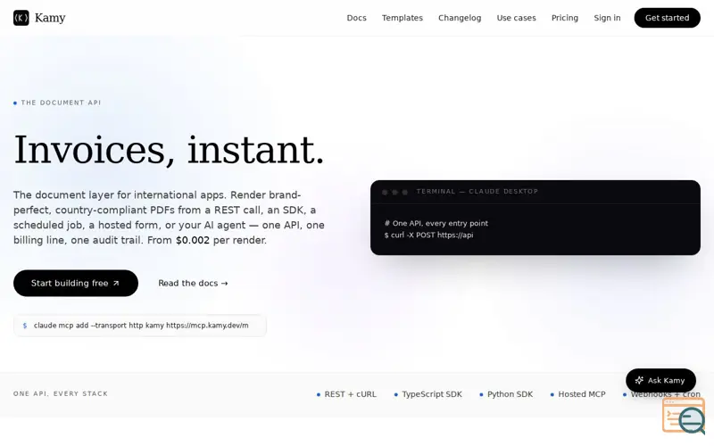 Screenshot of Kamy