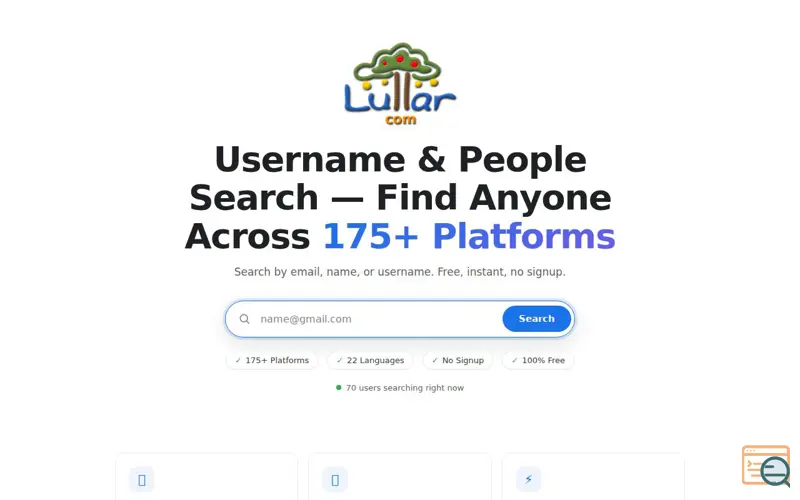 Screenshot of Lullar Com