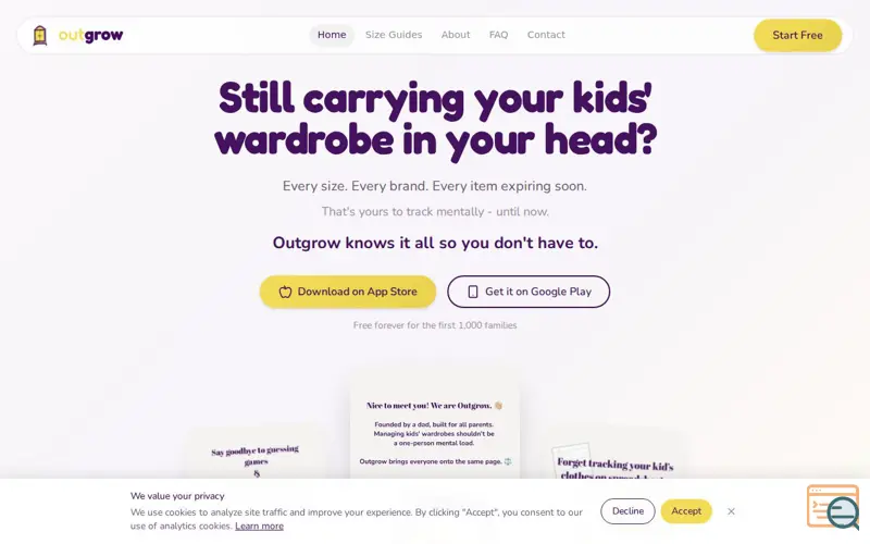 Screenshot of Outgrow
