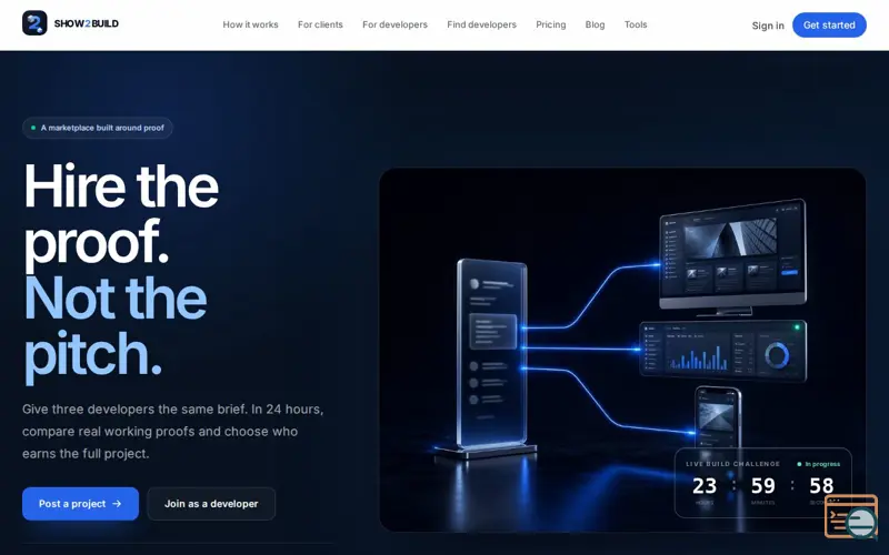 Screenshot of Show2Build 