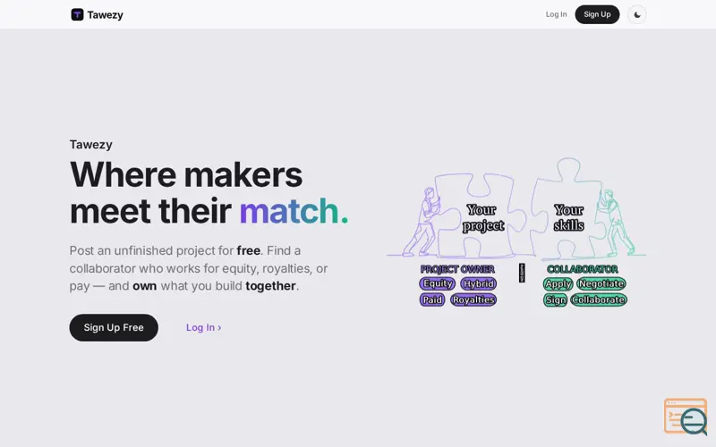 Screenshot of Tawezy
