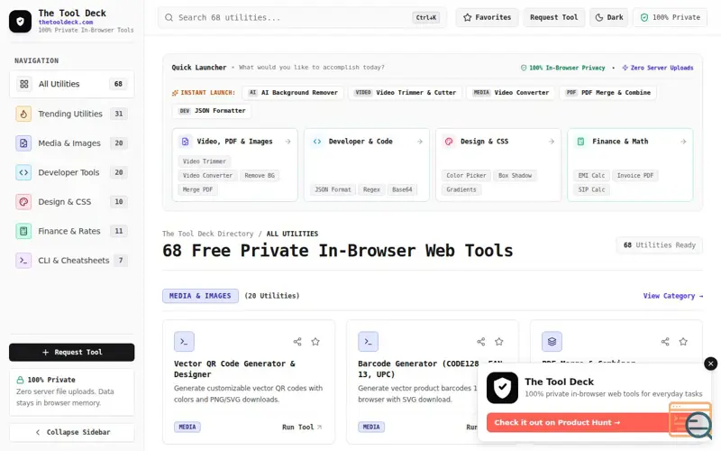 Screenshot of The Tool Deck
