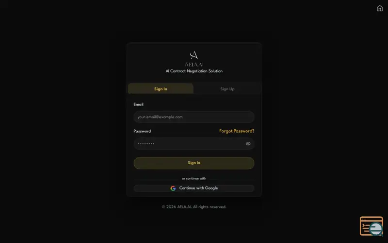 Screenshot of AELA, a launch using AWS App Runner