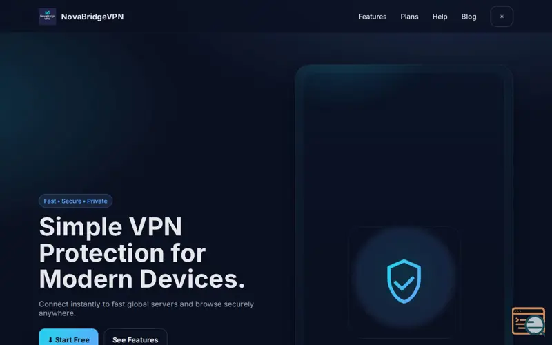 Screenshot of NovaBridgeVPN