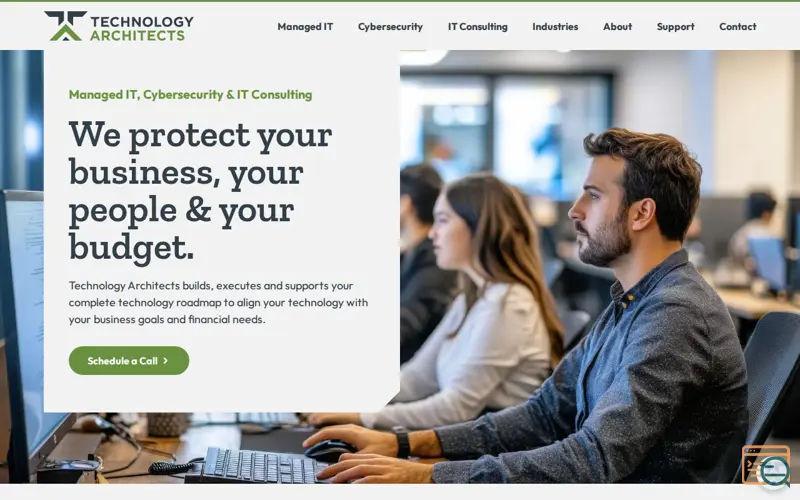 Screenshot of Technology Architects Inc.