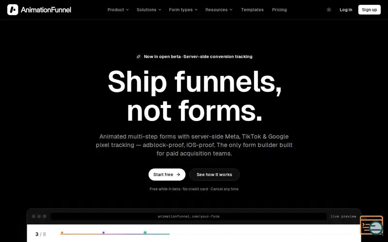 Screenshot of AnimationFunnel