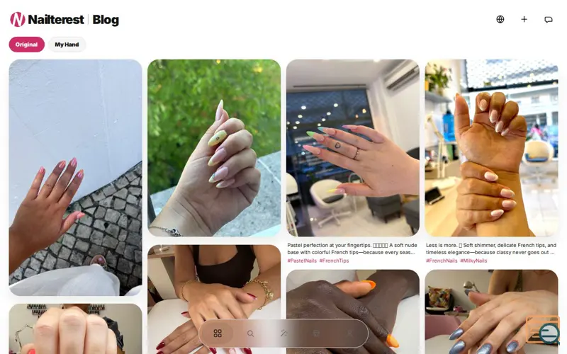 Screenshot of Nailterest — Discover, Try On & Share Nail Art