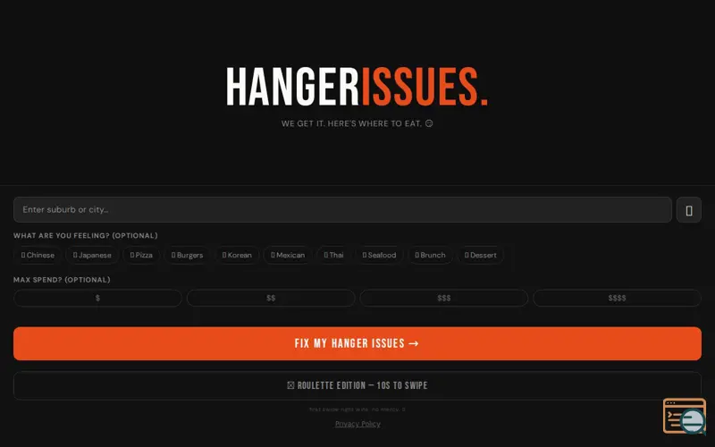 Screenshot of hanger issues. 