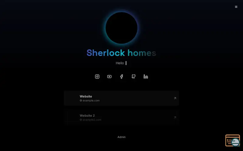 Screenshot of LinkFolio