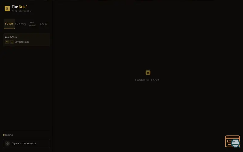 Screenshot of The Brief
