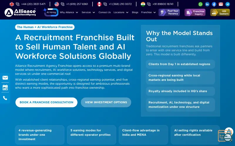 Screenshot of Recruitment Franchise 
