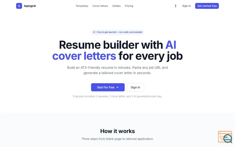Screenshot of Applygrid