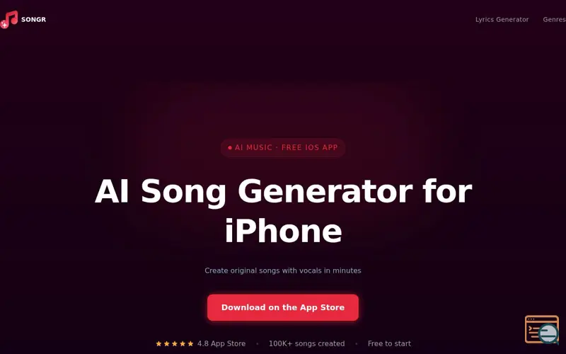 Screenshot of Songr