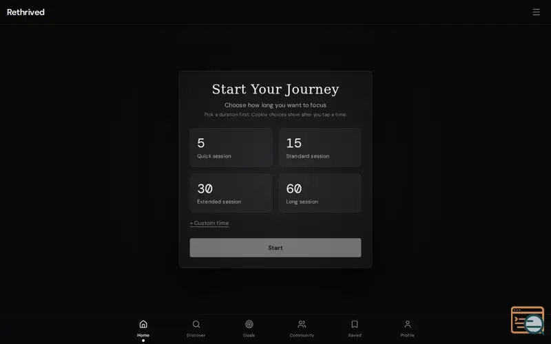 Screenshot of Rethrived
