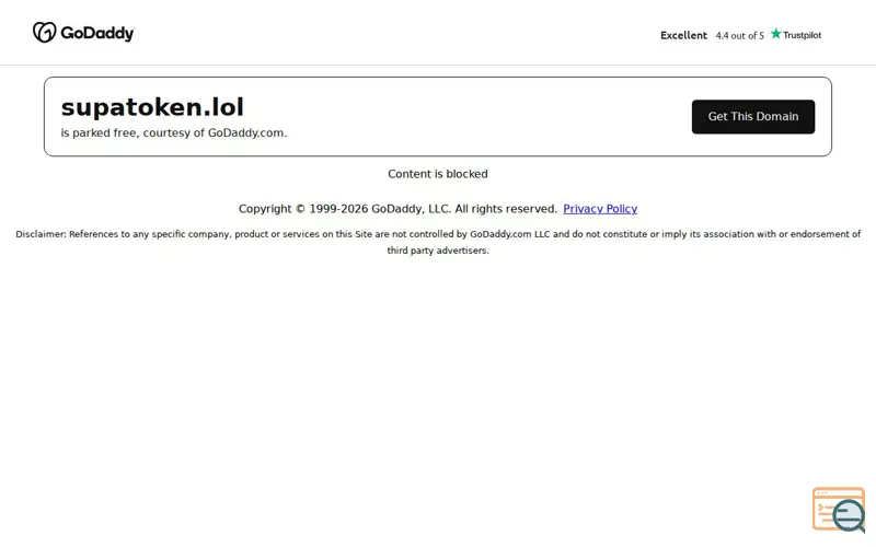 Screenshot of supatoken.lol, a launch using CashParking